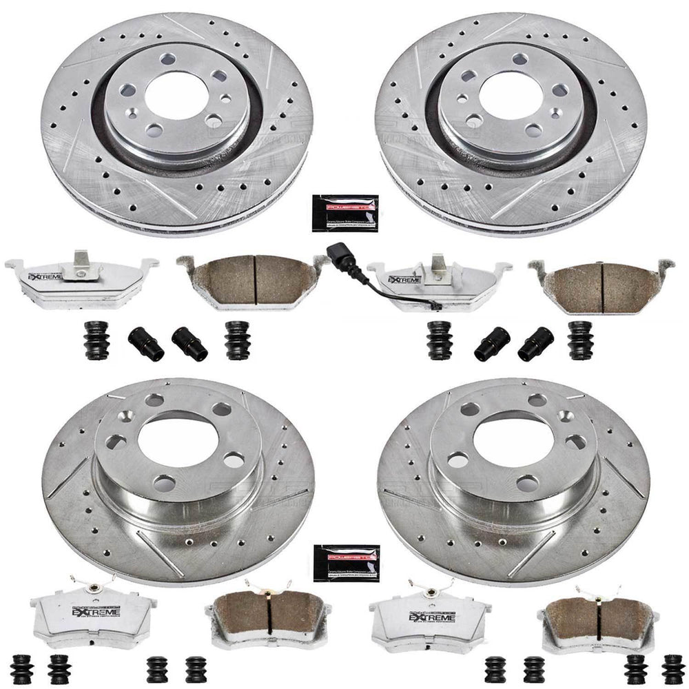 Power Stop 99-06 Volkswagen Beetle Front & Rear Z26 Street Warrior Brake Kit