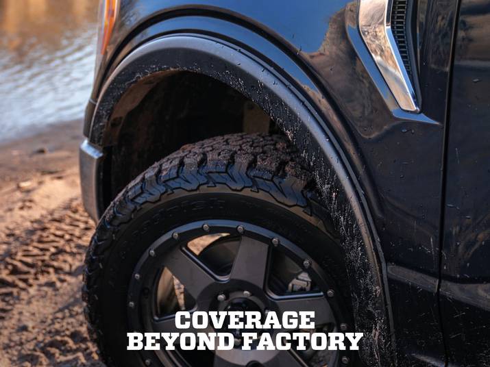 1722 F250 SUPER DUTY FENDER FLARE OESTYLE 4PC BLACK