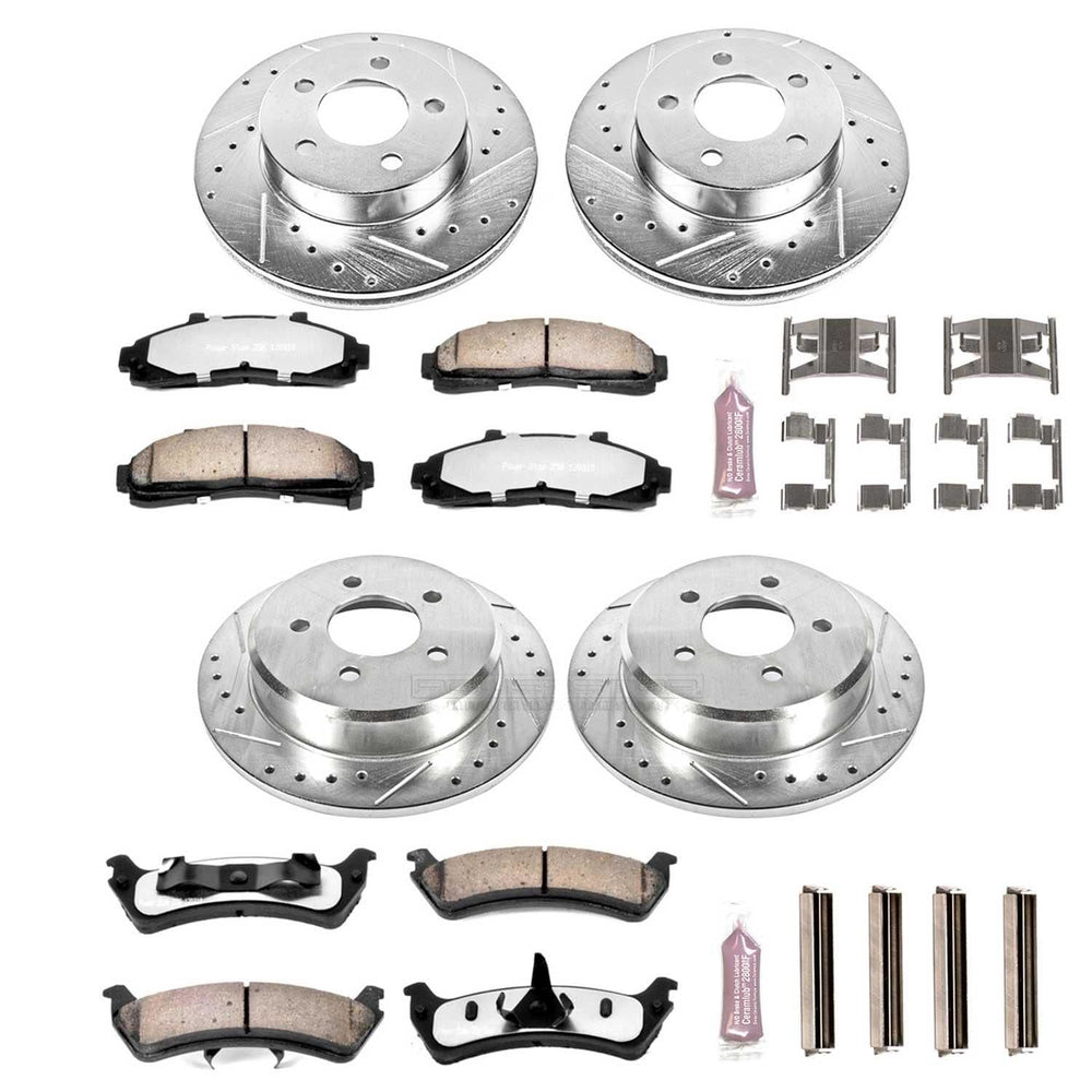 Power Stop 95-01 Ford Explorer Front & Rear Z36 Truck & Tow Brake Kit