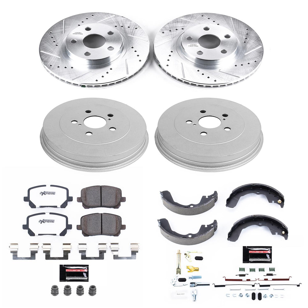 Power Stop 03-08 Pontiac Vibe Front & Rear Z26 Street Warrior Brake Kit