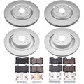 Power Stop 08-13 Infiniti G37 Front & Rear Z17 Evolution Geomet Coated Brake Kit
