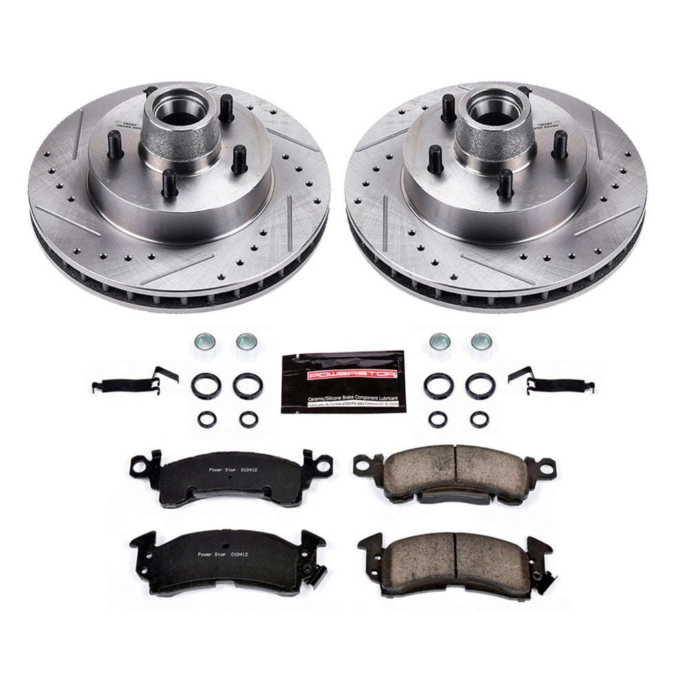Power Stop 79-84 Cadillac DeVille Front Z23 Evolution Sport Brake Kit w/Calipers