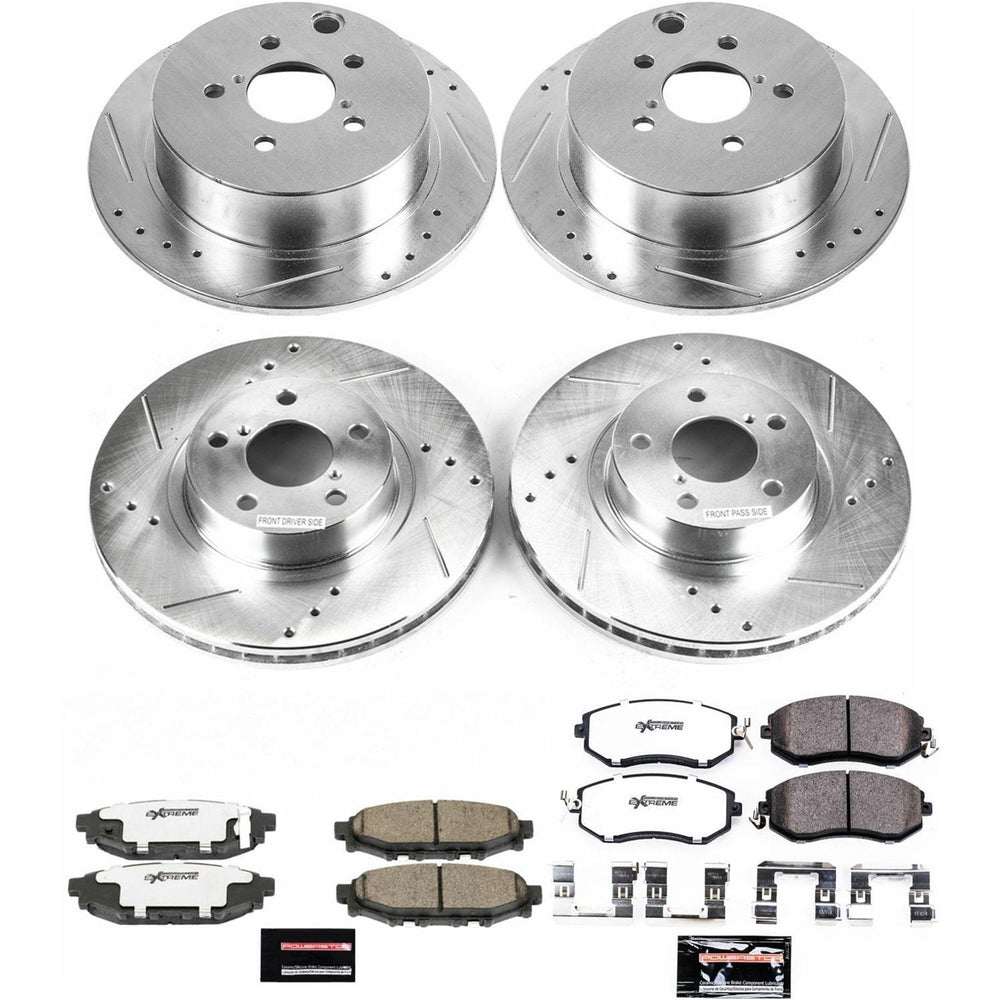 Power Stop 12-16 Subaru Impreza Front & Rear Z26 Street Warrior Brake Kit