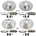 Power Stop 05-06 Saab 9-2X Front & Rear Z26 Street Warrior Brake Kit