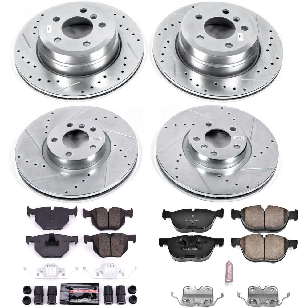 Power Stop 16-18 BMW X5 Front & Rear Z23 Evolution Sport Brake Kit