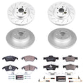 Power Stop 10-16 Mercedes-Benz E350 Front & Rear Euro-Stop Brake Kit