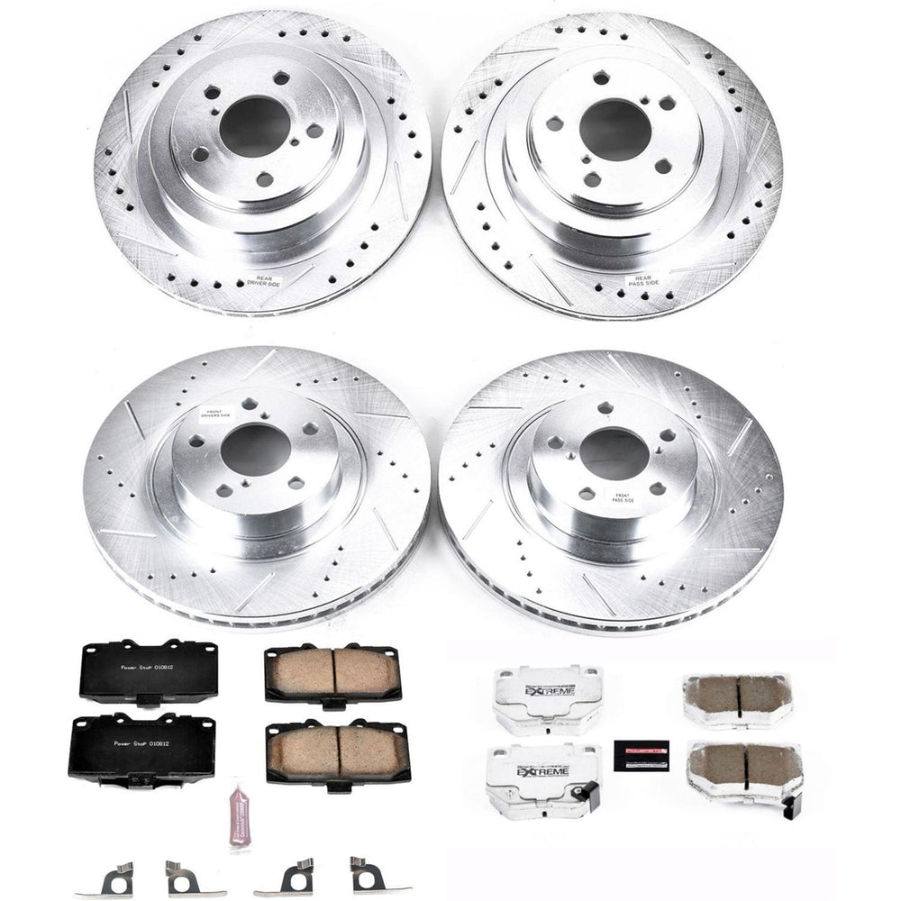 Power Stop 06-07 Subaru Impreza Front & Rear Z26 Street Warrior Brake Kit