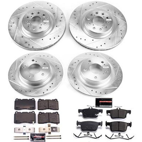 Power Stop 17-19 Honda Civic Front & Rear Z23 Evolution Sport Brake Kit