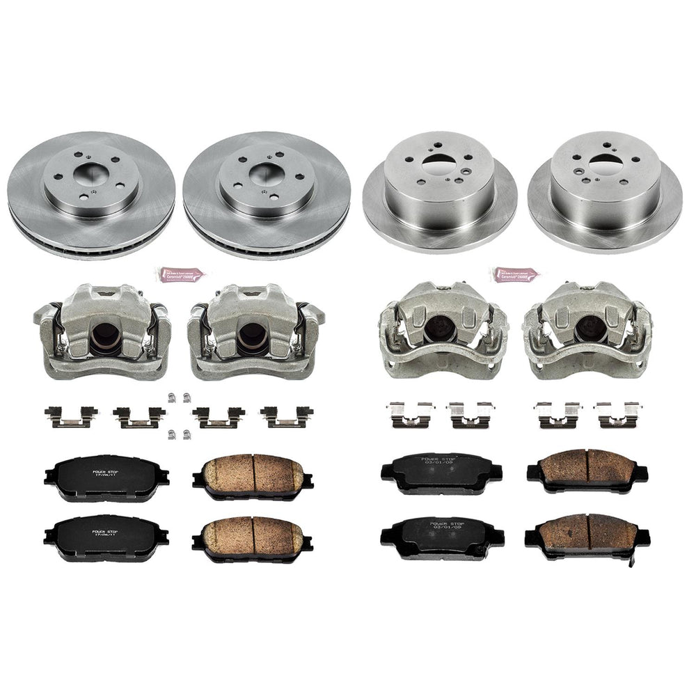 Power Stop 04-10 Toyota Sienna Front & Rear Autospecialty Brake Kit w/Calipers