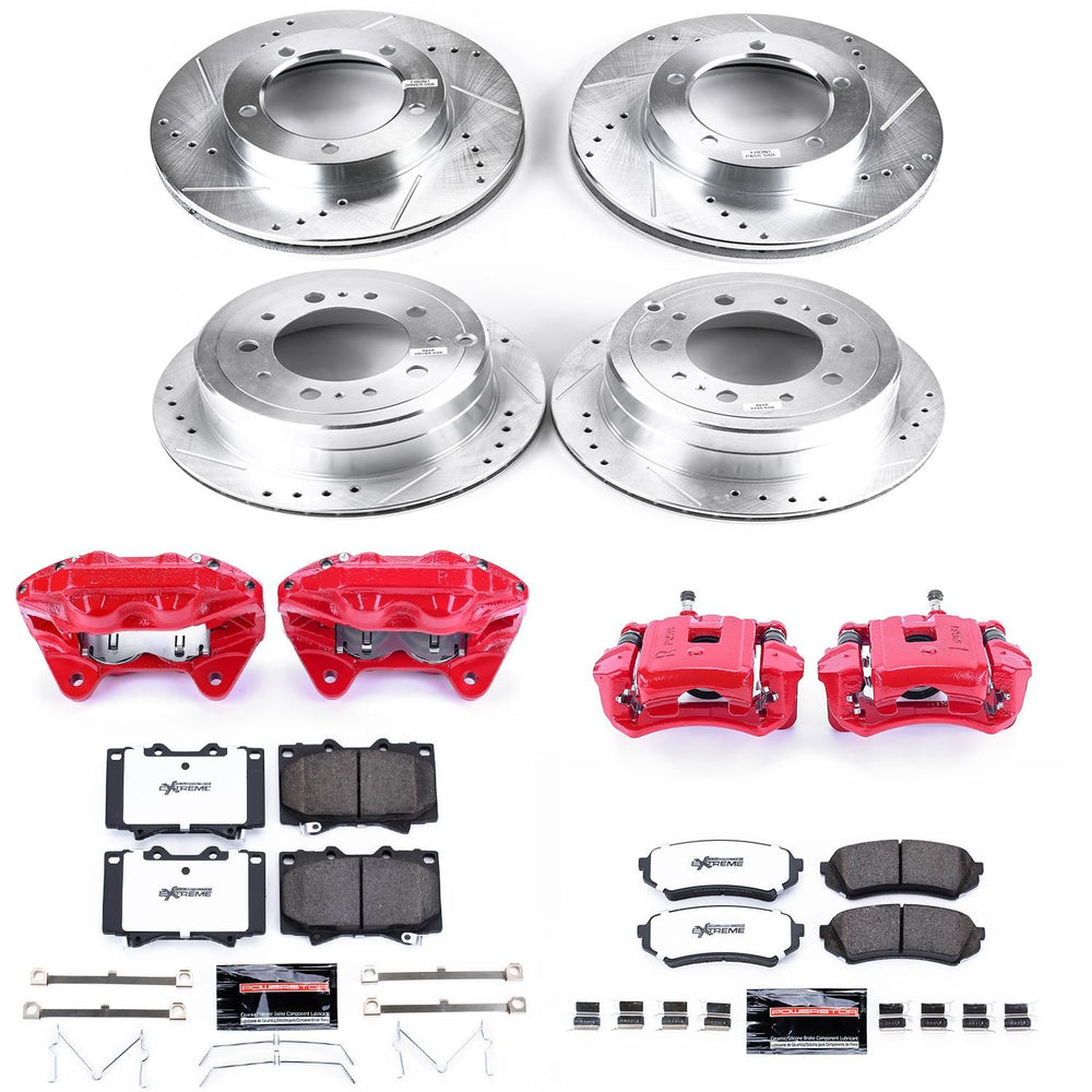 Power Stop 03-07 Lexus LX470 Z36 Truck and Tow Kit w/ Calipers - Front and Rear
