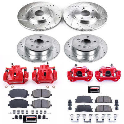 Power Stop 01-03 Toyota Highlander Front & Rear Z23 Evolution Sport Brake Kit w/Calipers