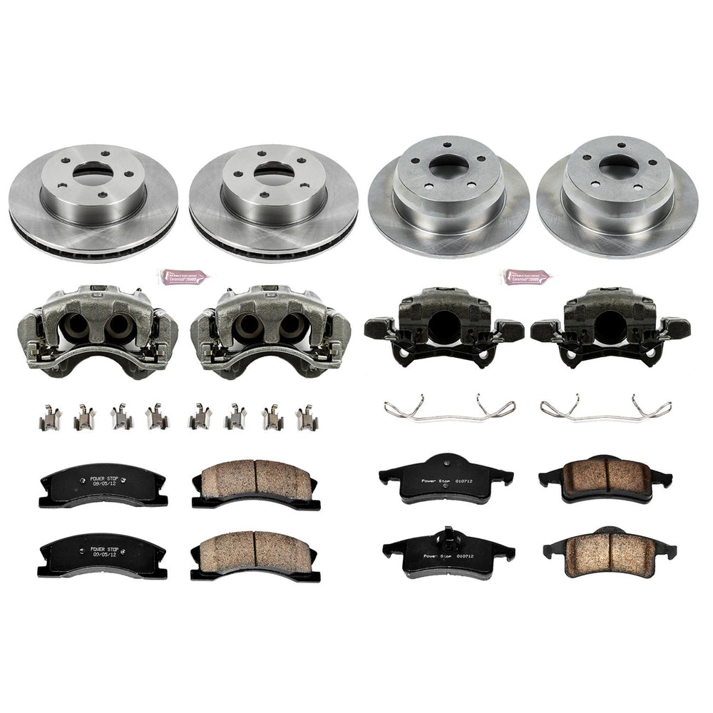 Power Stop 99-04 Jeep Grand Cherokee Autospecialty Kit w/ Calipers - Front and Rear