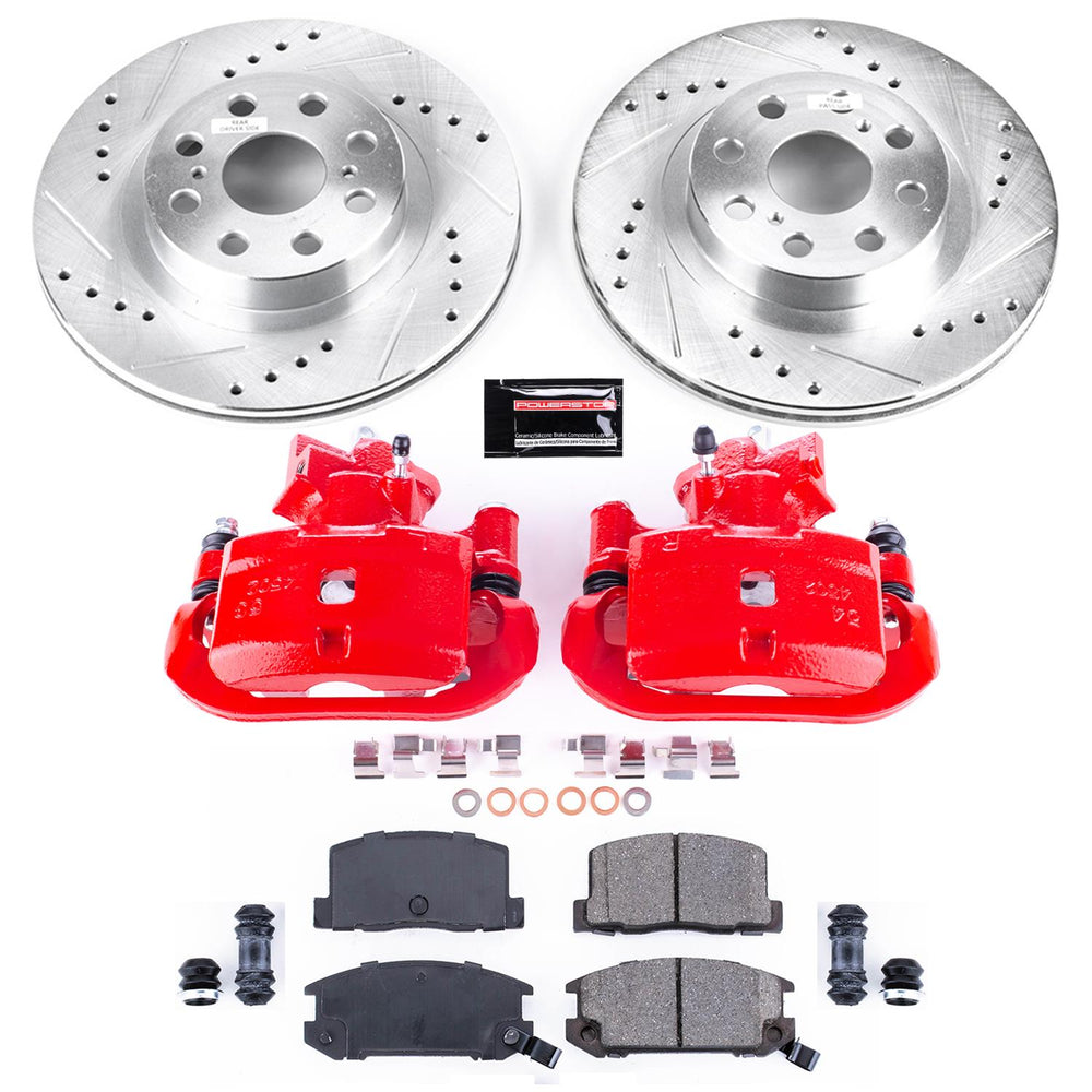 Power Stop 00-02 Toyota MR2 Spyder Rear Z23 Evolution Sport Brake Kit w/Calipers