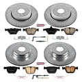 Power Stop 08-10 BMW 535i Front & Rear Z26 Street Warrior Brake Kit