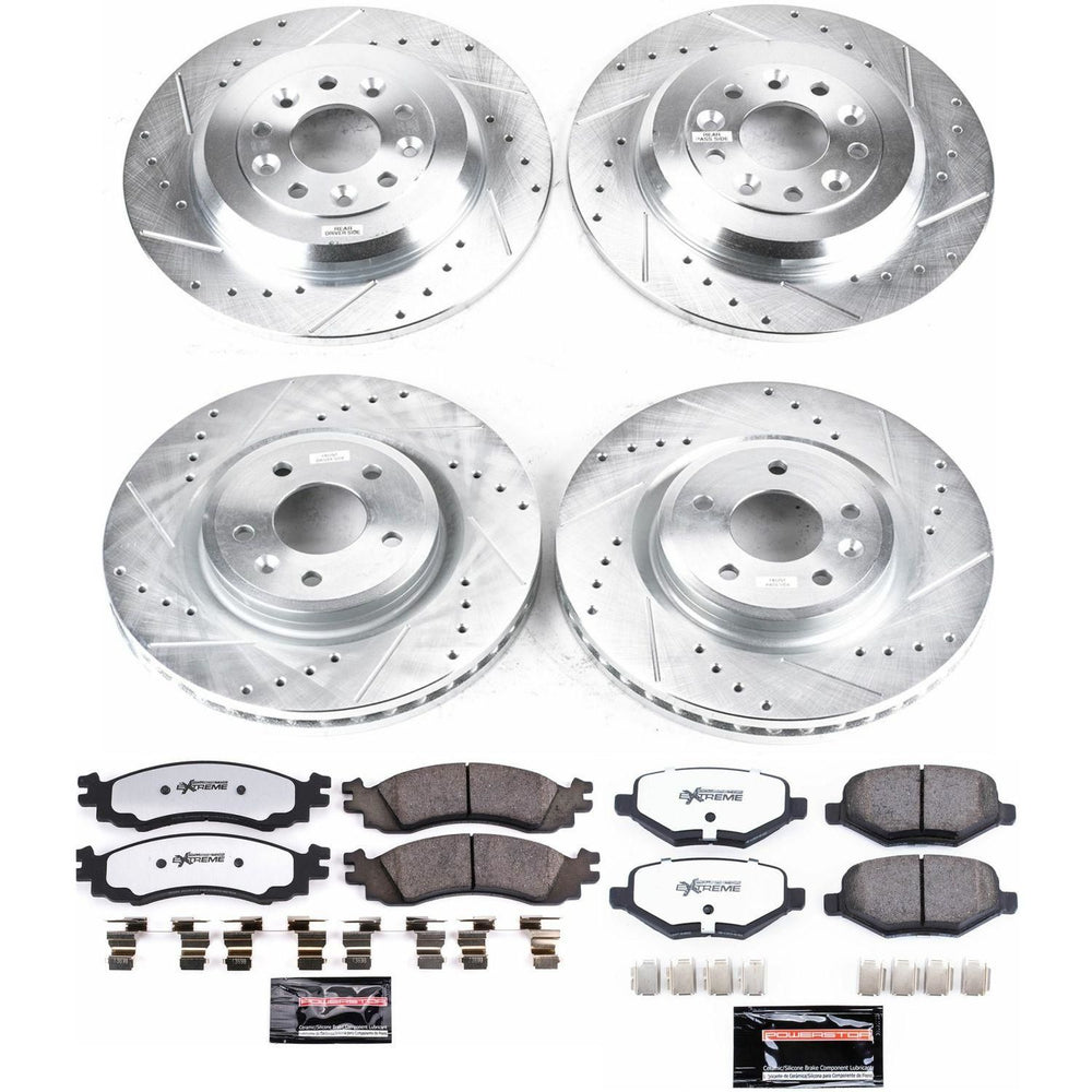 Power Stop 2010 Ford Taurus Front & Rear Z36 Truck & Tow Brake Kit