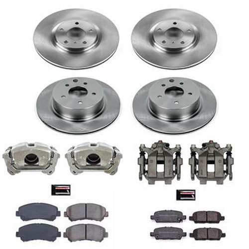 Power Stop 2018 Nissan Maxima Autospecialty Kit w/ Calipers - Front and Rear