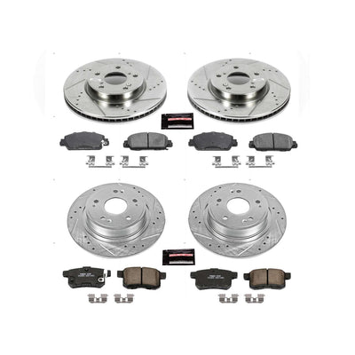 Power Stop 13-17 Honda Accord Front & Rear Z23 Evolution Sport Brake Kit