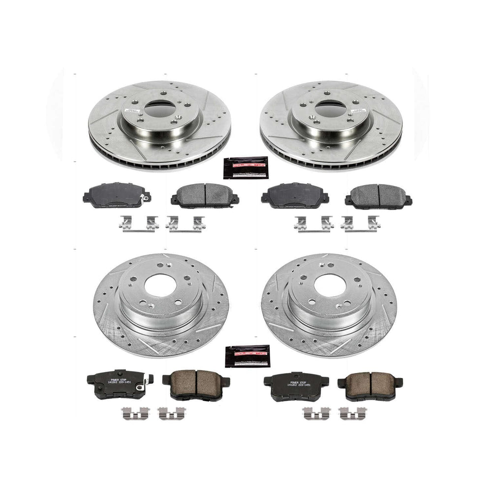 Power Stop 13-17 Honda Accord Front & Rear Z23 Evolution Sport Brake Kit