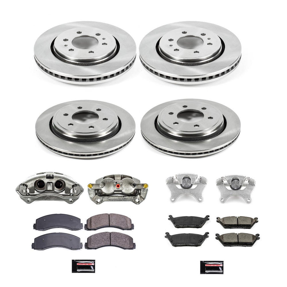 Power Stop 15-17 Ford F-150 Autospecialty Kit w/ Calipers - Front and Rear