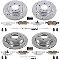 Power Stop 01-05 BMW 325xi Front & Rear Z26 Street Warrior Brake Kit