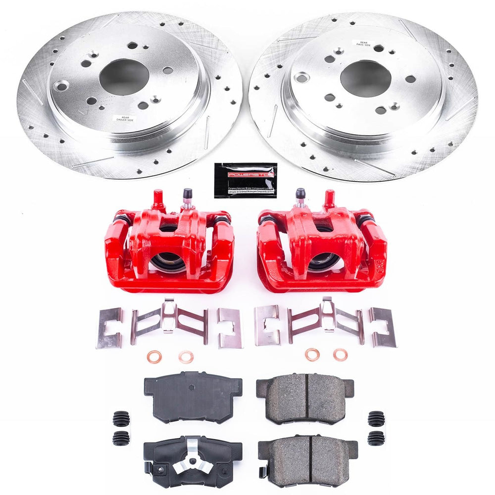 Power Stop 07-11 Honda CR-V Rear Z23 Evolution Sport Brake Kit w/Calipers