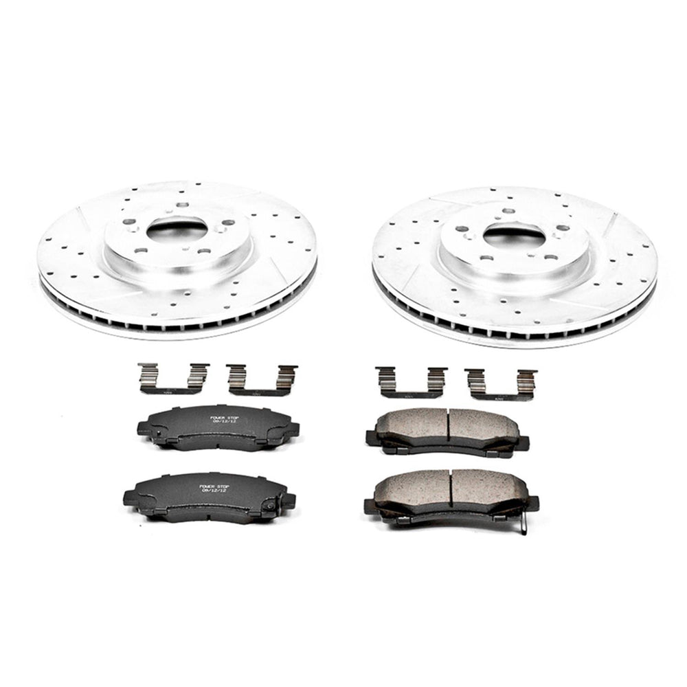 Power Stop 09-14 Acura TL Front & Rear Z23 Evolution Sport Brake Kit