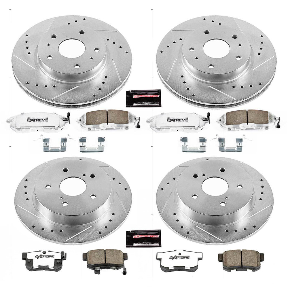 Power Stop 07-13 Suzuki SX4 Front & Rear Z26 Street Warrior Brake Kit