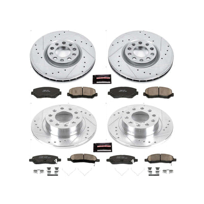 Power Stop 13-16 Dodge Dart Front & Rear Z23 Evolution Sport Brake Kit