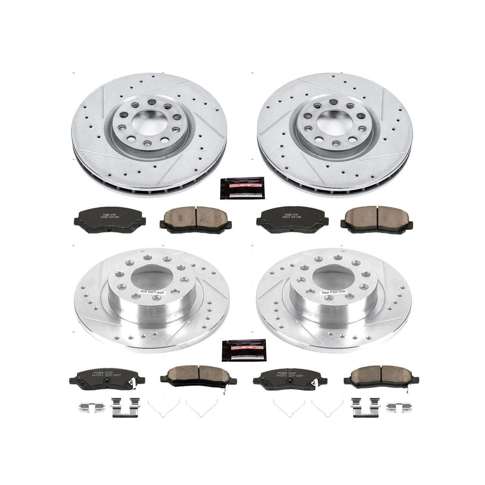 Power Stop 13-16 Dodge Dart Front & Rear Z23 Evolution Sport Brake Kit
