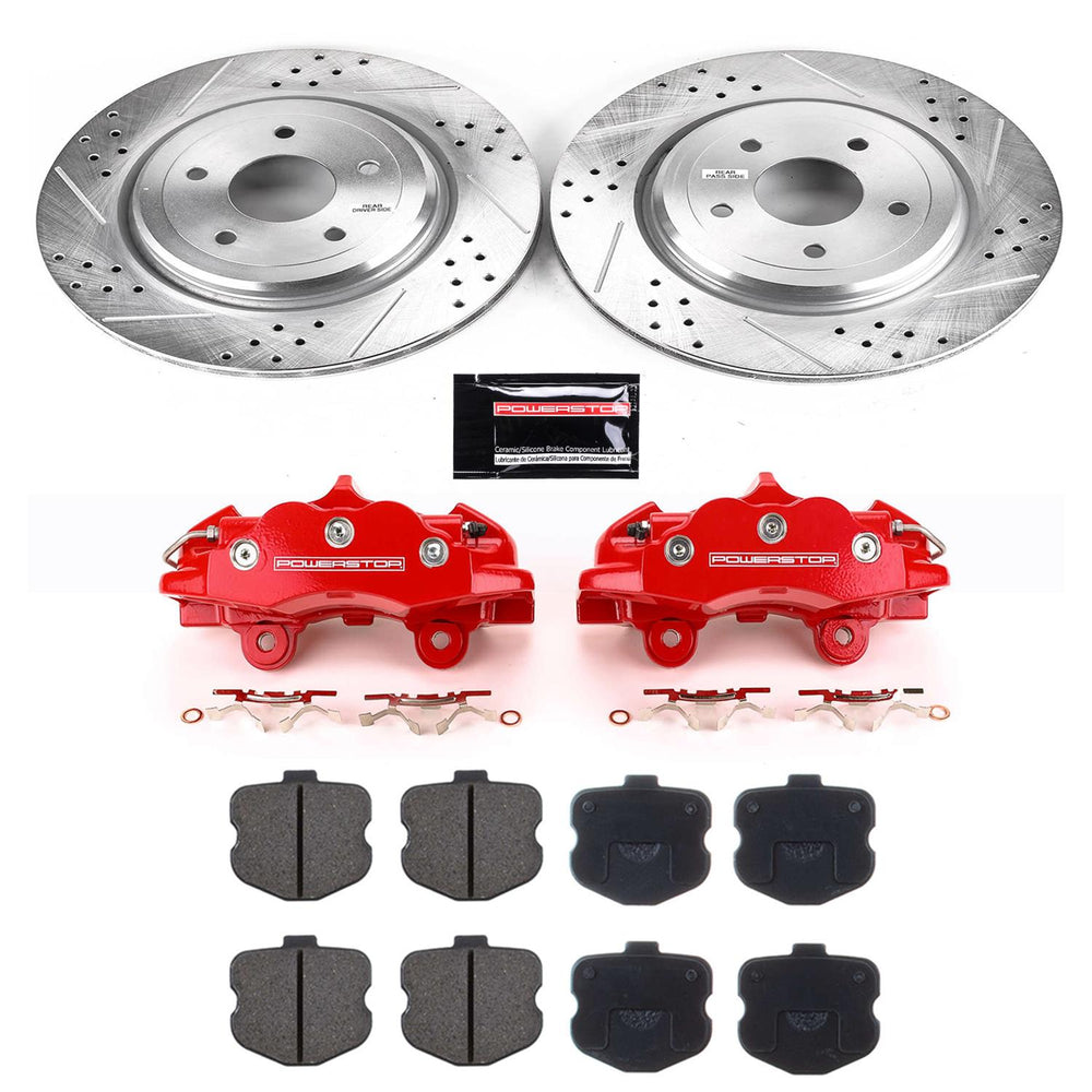 Power Stop 06-13 Chevrolet Corvette Rear Z23 Evolution Sport Brake Kit w/Calipers