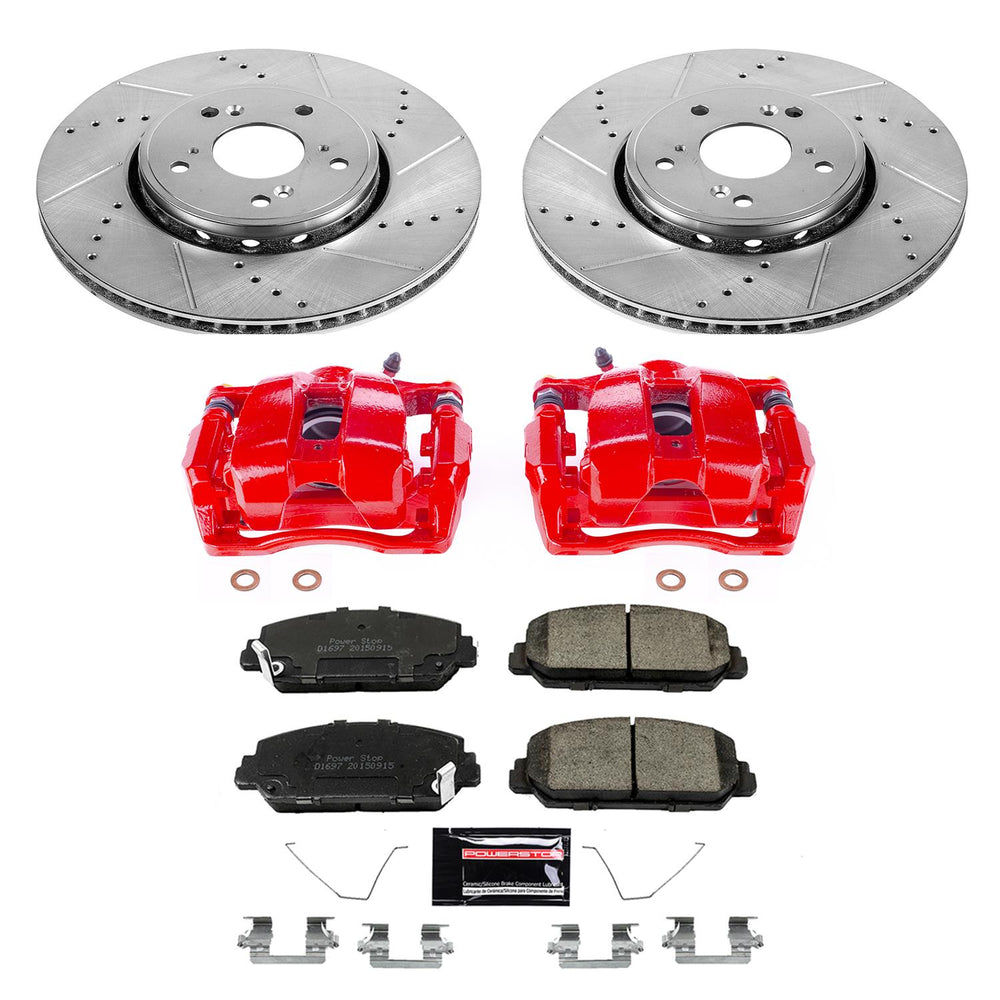 Power Stop 13-18 Acura RDX Front Z23 Evolution Sport Brake Kit w/Calipers