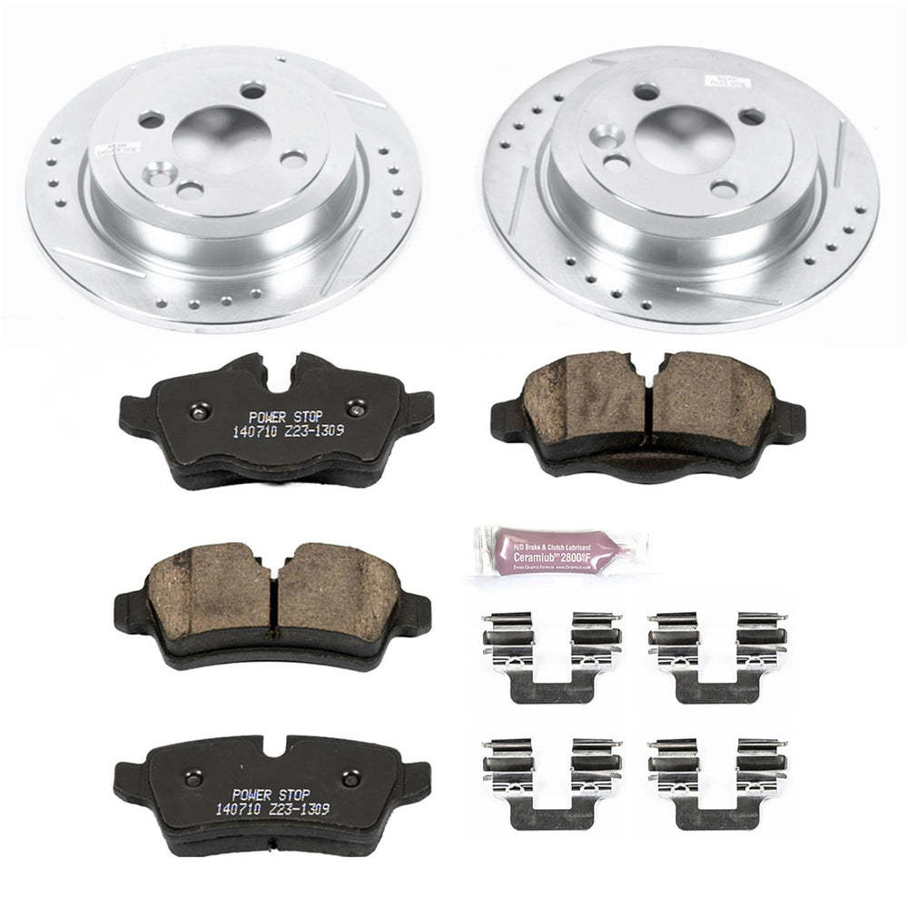 Power Stop 07-10 Mini Cooper Front & Rear Z23 Evolution Sport Brake Kit