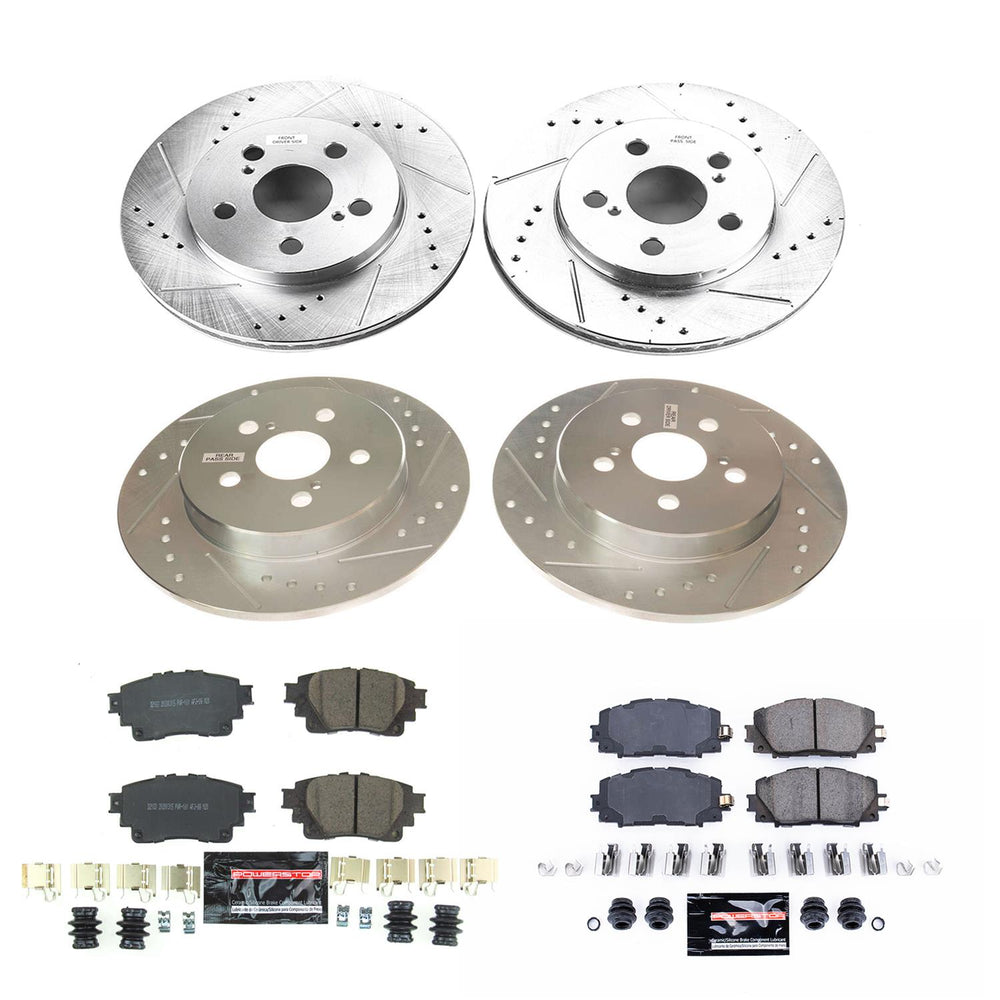 Power Stop 20-21 Toyota Corolla Front & Rear Z23 Evolution Sport Brake Kit