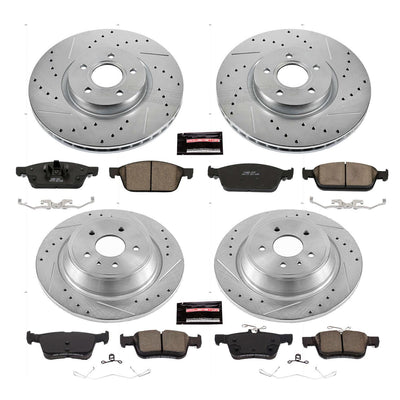 Power Stop 17-19 Ford Escape Front & Rear Z23 Evolution Sport Brake Kit
