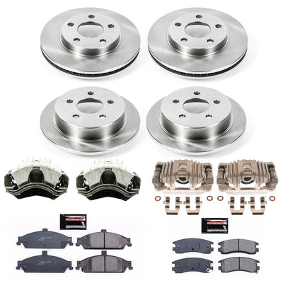 Power Stop 99-04 Oldsmobile Alero Front & Rear Autospecialty Brake Kit w/Calipers