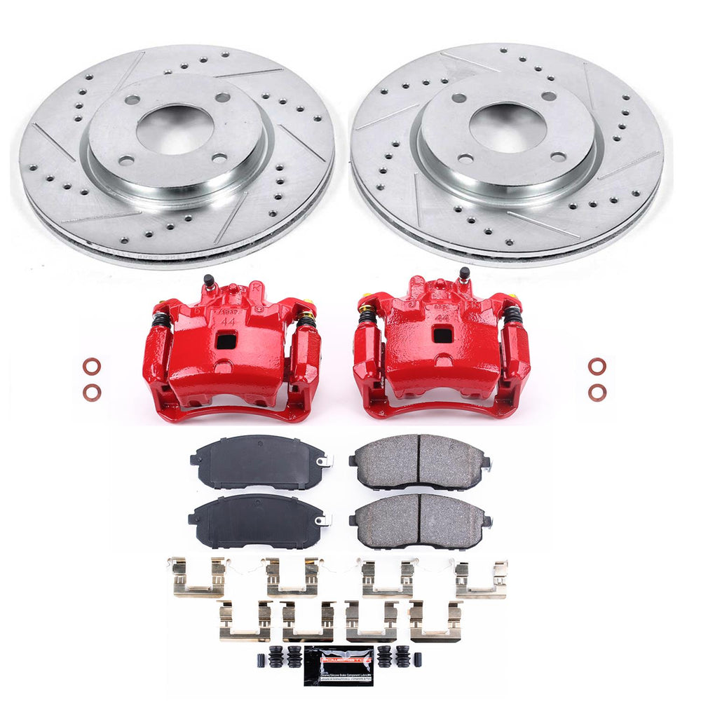 Power Stop 07-12 Nissan Sentra Front Z23 Evolution Sport Brake Kit w/Calipers