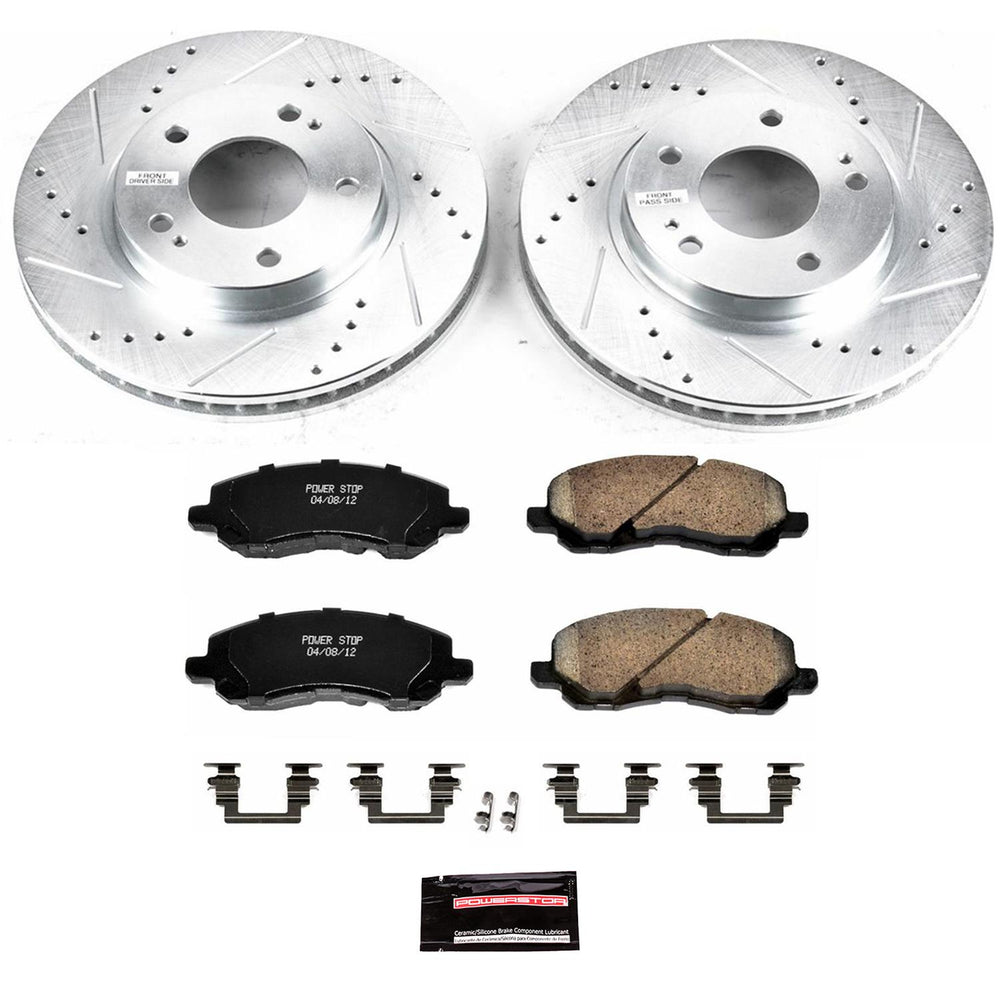 Power Stop 04-12 Mitsubishi Galant Front & Rear Z23 Evolution Sport Brake Kit