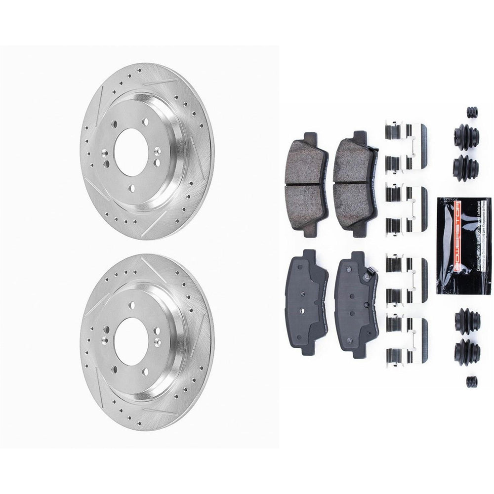Power Stop 18-19 Hyundai Elantra GT Front & Rear Z23 Evolution Sport Brake Kit