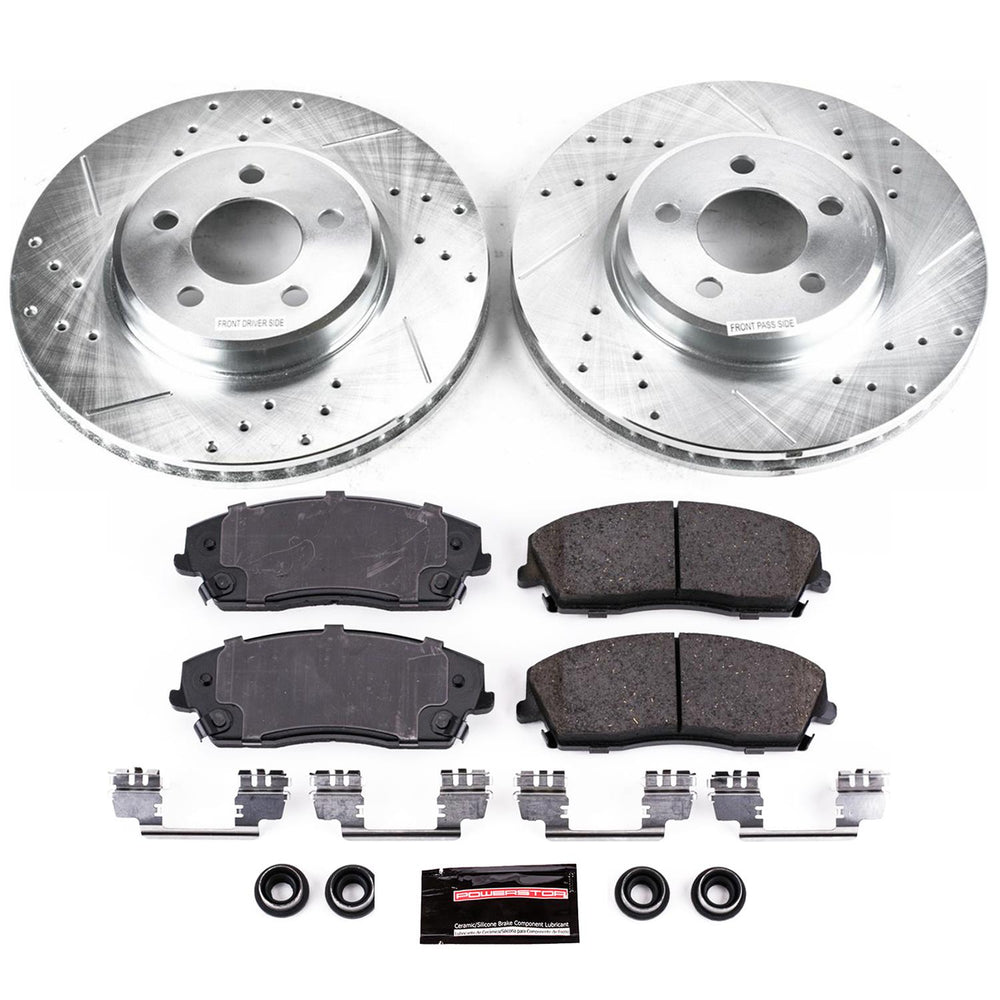 Power Stop 05-11 Chrysler 300 Front Z23 Evolution Sport Brake Kit w/Calipers
