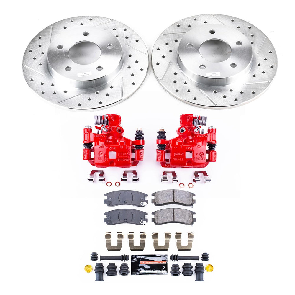 Power Stop 1993 Cadillac Allante Rear Z23 Evolution Sport Brake Kit w/Calipers