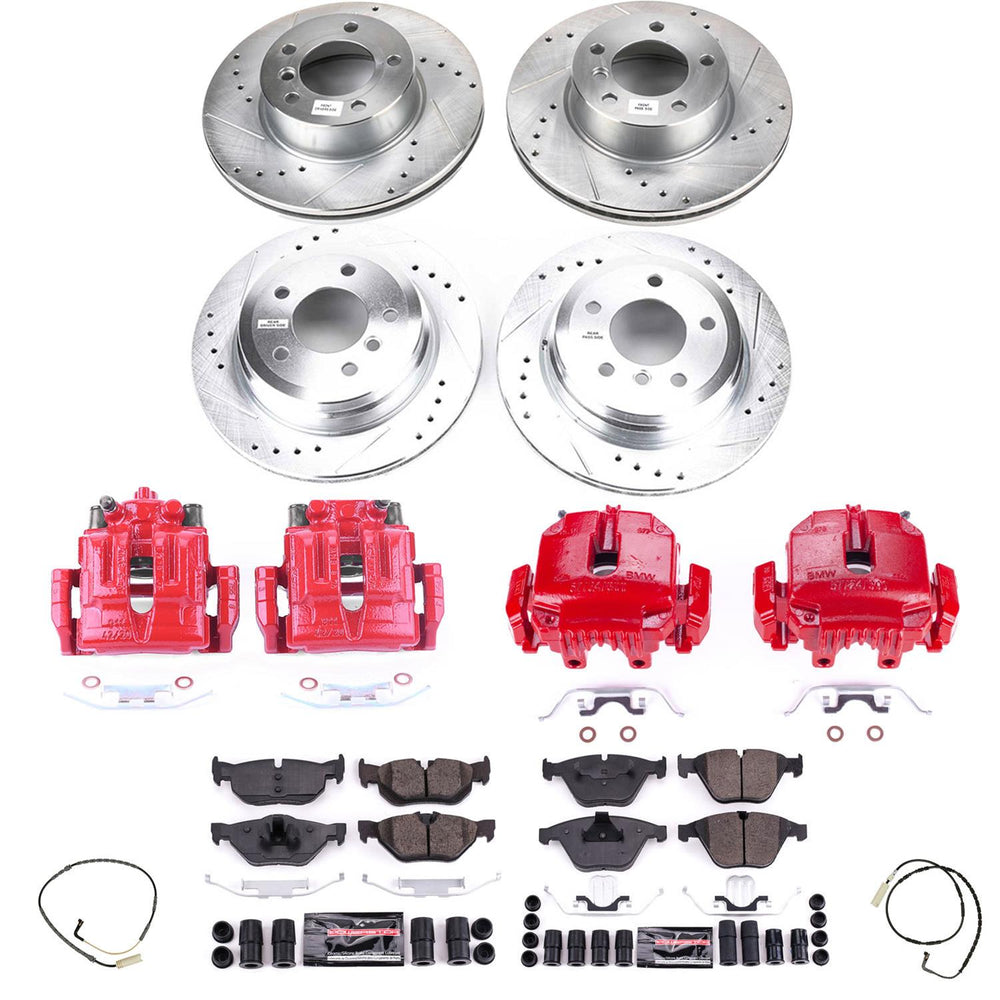 Power Stop 2007 BMW 328xi Front & Rear Z23 Evolution Sport Brake Kit w/Calipers