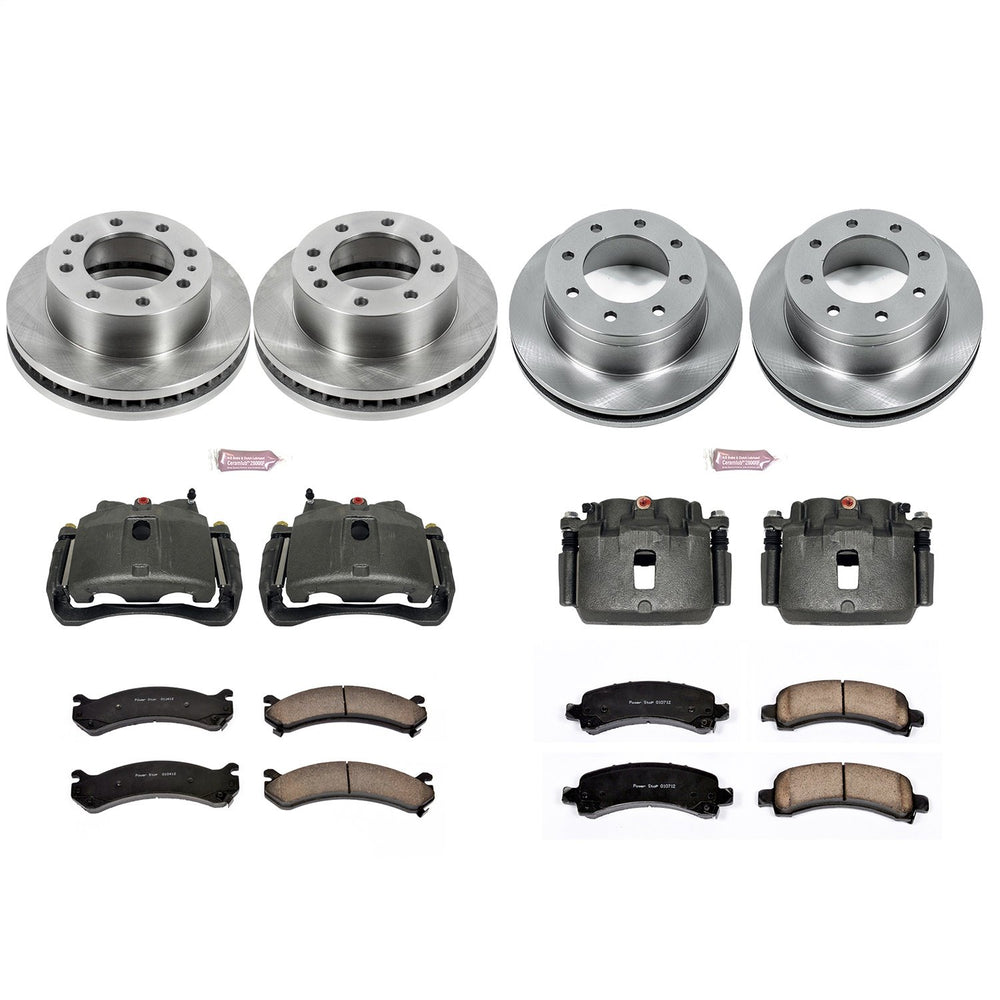 Power Stop 03-13 Chevrolet Express 3500 Autospecialty Kit w/ Calipers - Front and Rear