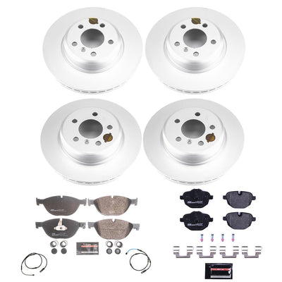 Power Stop 12-13 BMW 528i Front & Rear Euro-Stop Brake Kit