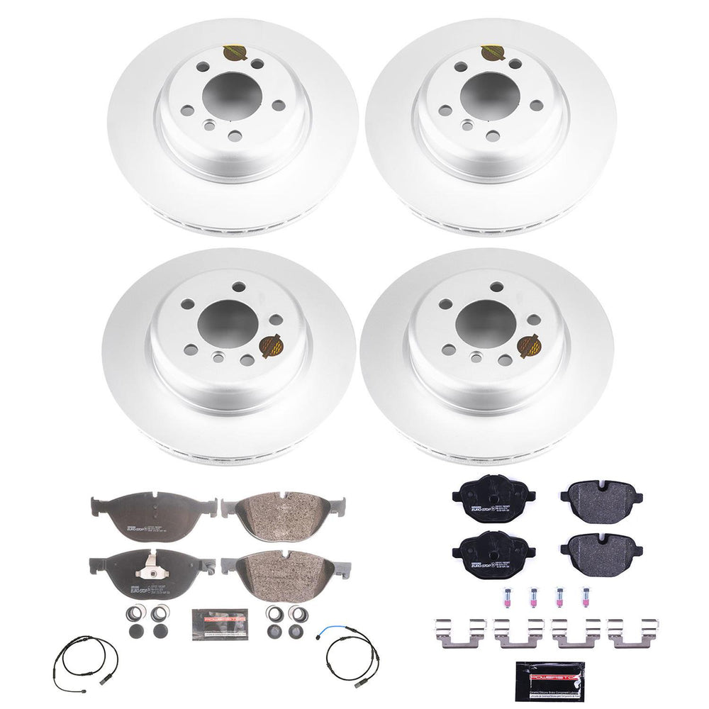 Power Stop 12-13 BMW 528i Front & Rear Euro-Stop Brake Kit