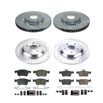 Power Stop 20-21 Lincoln Corsair Front & Rear Z23 Evolution Brake Kit
