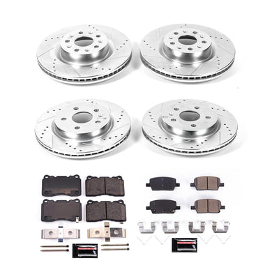 Power Stop 2021 Chevrolet Camaro Front & Rear Z23 Evolution Brake Kit