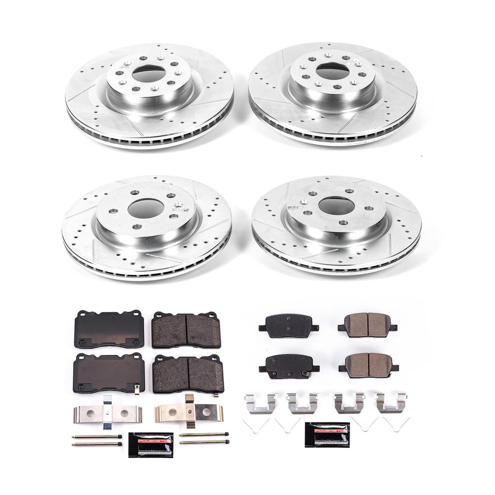 Power Stop 2021 Chevrolet Camaro Front & Rear Z23 Evolution Brake Kit