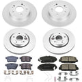 Power Stop 16-17 Honda Accord Front & Rear Z17 Evolution Geomet Coated Brake Kit