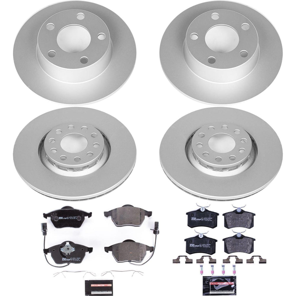 Power Stop 99-04 Audi A6 Quattro Front & Rear Euro-Stop Brake Kit