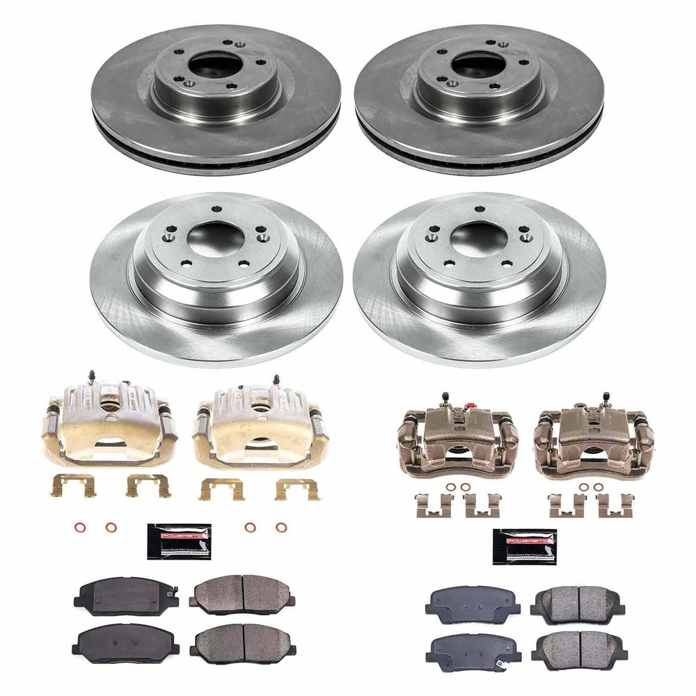 Power Stop 2009 Hyundai Genesis Front & Rear Autospecialty Brake Kit w/Calipers